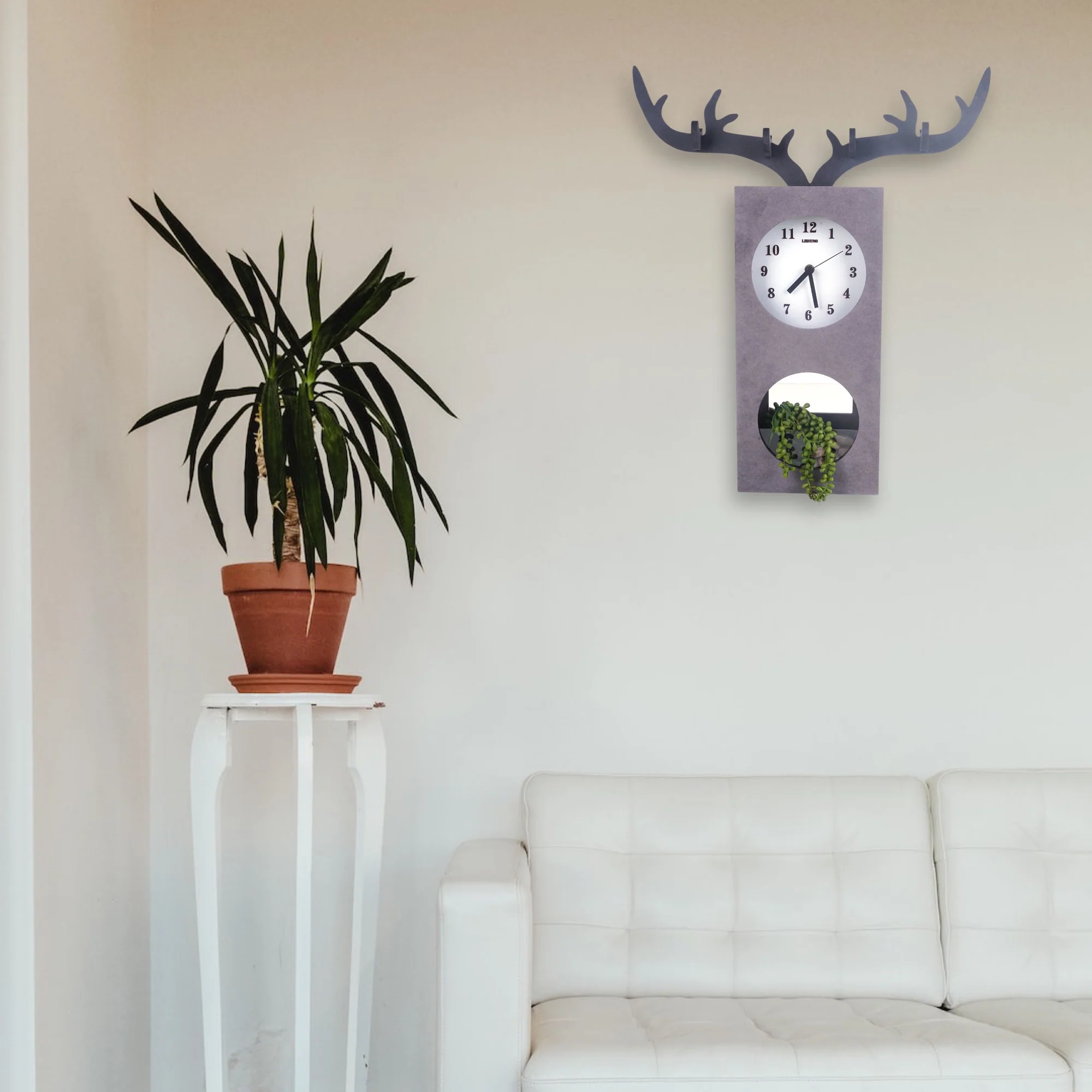 deer-wall-clock-key-holder deer-wall-clock-key-holder