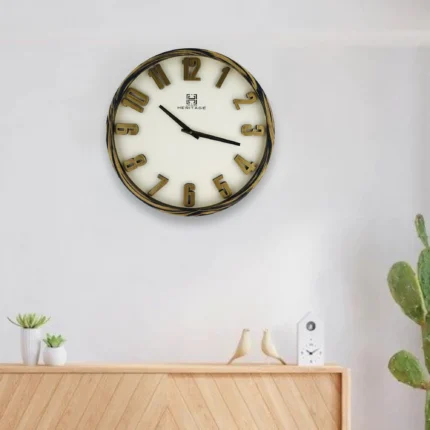 wooden-texture-border-wall-clock